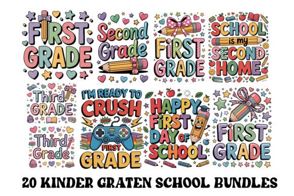 20 Back to School, Kinder Gartan Graphic: A Complete Design Asset Review