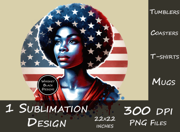 Celebrate American Pride: The Americana Black Girl Graphic