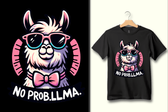 No Prob-Llama: Instantly Elevate Your Brand with This Cool PNG
