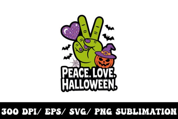 Peace, Love & Halloween: A Graphic for Every Spooky Project