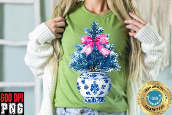 Preppy Christmas Tree PNG: A Design Asset for Festive Projects