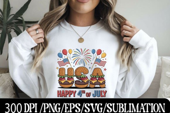 Retro Happy 4th of July Star Graphic: Bold Patriotic Design