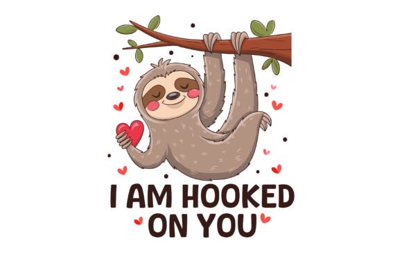 Sloth Valentine Graphic: 