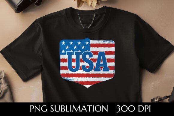 USA Flag Textured Graphic: Authentic Digital Design